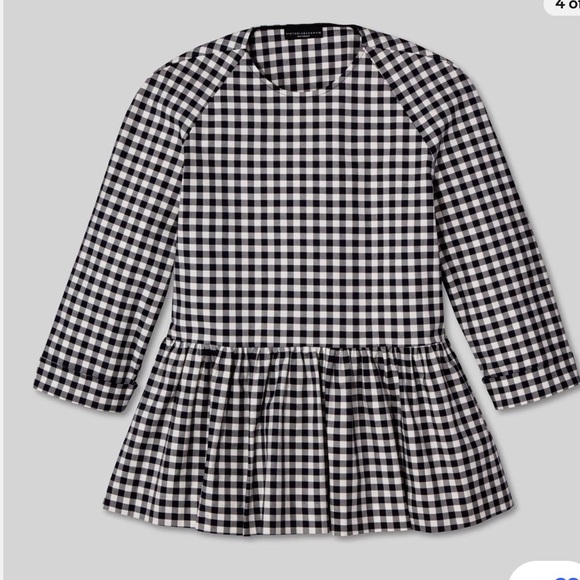 Victoria Beckham gingham peplum top - Picture 2 of 12